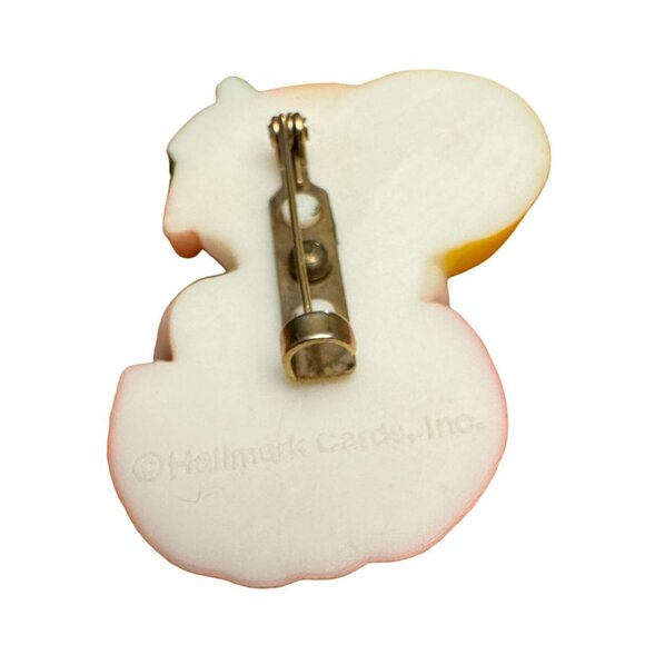 Vintage Hallmark Cards Halloween Ghost Pumpkin Boo Pin Badge Brooch Plastic 1980 - Picture 6 of 6